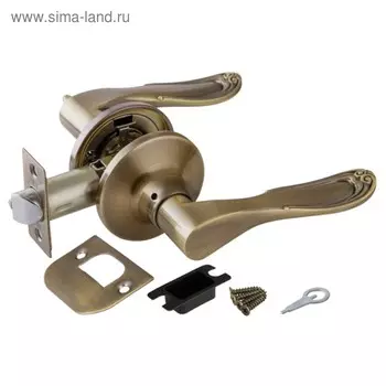 Ручка защелка Punto 6030 AB-P, без фиксатора, цвет бронза