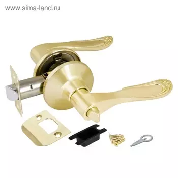 Ручка защелка Punto 6030 SB-B, с фиксатором,цвет матовое золото