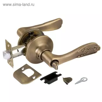 Ручка защелка Punto 6033 MAB-B, с фиксатором, цвет матовая бронза