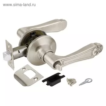 Ручка защелка Punto 6037 SN-B, с фиксатором, цвет матовый никель