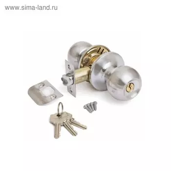 Ручка-защёлка AVERS AVERS 6072-01-NIS(S), с ключом, с фиксатором, цвет матовый никель