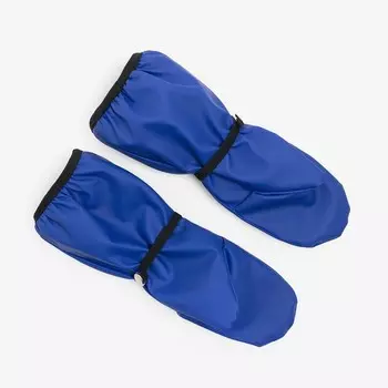 Рукавицы детские, цвет василек, размер 3