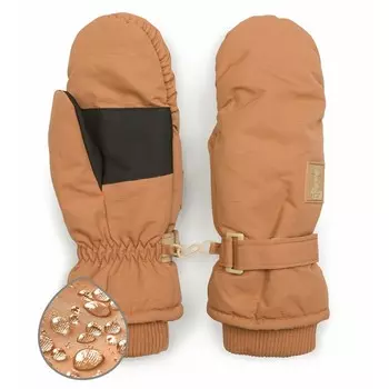 Рукавицы детские, размер 14-15, цвет охра