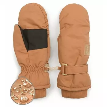 Рукавицы детские, размер 17-18, цвет охра