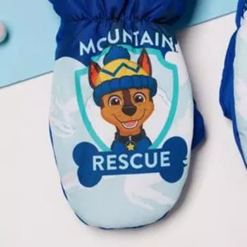 Рукавицы (варежки) зимние PAW PATROL "Mountain" р-р 14 (5-6 лет), синий