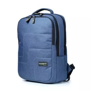 Рюкзак, 2 отдела на молнии, цвет темно-синий 30х44х16,5см