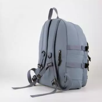 Рюкзак, 2 отдела на молниях, 2 наружных кармана, 2 боковых кармана, цвет голубой