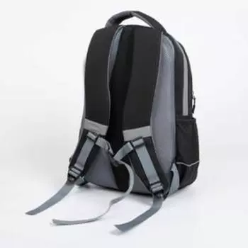 Рюкзак, 2 отдела на молниях, 3 наружных кармана, 2 боковых кармана, цвет чёрный