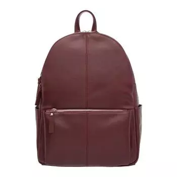 Рюкзак, 2 отдела на молниях, цвет бордовый