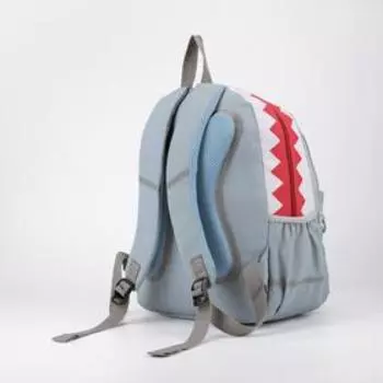 Рюкзак, 2 отдела на молниях, наружный карман, 2 боковых кармана, цвет серый