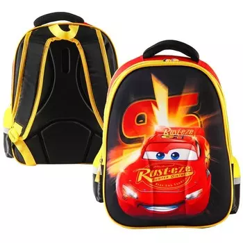Рюкзак школьный для мальчика, 39 см 30 см 14 см, Тачки