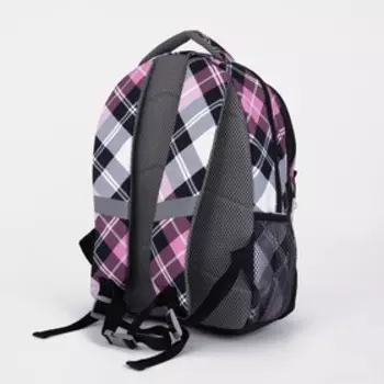 Рюкзак_ школьный Erich Krause EasyLine 44*33*23 дев 20L два отд Flower Horse, чёрный/розов