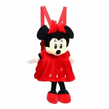 Рюкзак детский для девочки, мягкая игрушка, 502010 см, Минни Маус