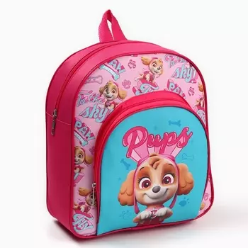Рюкзак детский для девочки с карманом, 25249 см, Щенячий патруль