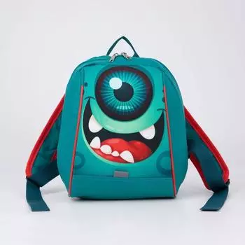 Рюкзак детский на молнии, цвет бирюзовый