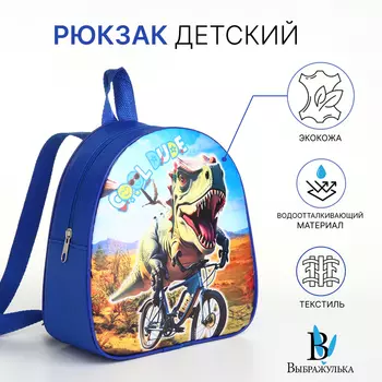 Рюкзак детский «Выбражулька», на молнии, размер 21823 см, синий/голубой/коричневый