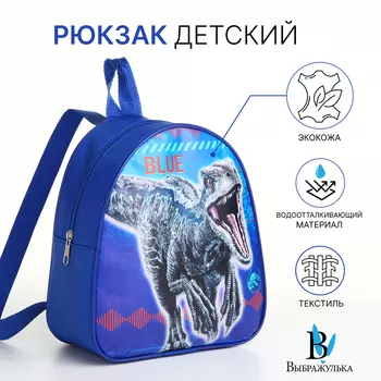 Рюкзак детский «Выбражулька», на молнии, размер 21823 см, синий