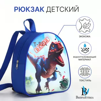 Рюкзак детский «Выбражулька», на молнии, размер 21823 см, синий/голубой