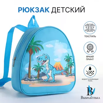 Рюкзак детский «Выбражулька» на молнии, размер 20.5923 см, голубой