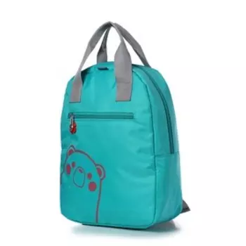 Рюкзак детский, отдел на молнии, цвет бирюзовый 22,5х28,5х8см