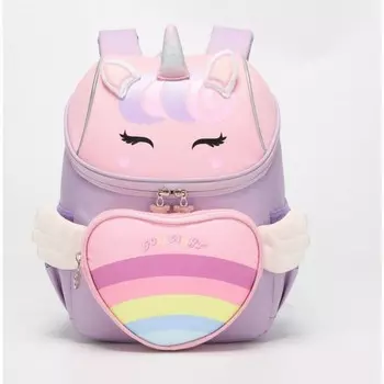 Рюкзак детский, отдел на молнии, цвет фиолетовый/розовый 23,5х11,5х31см