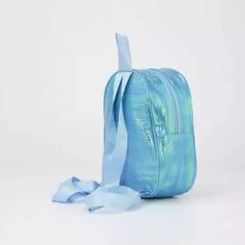 Рюкзак детский, отдел на молнии, наружный карман, цвет голубой, «Единорог»