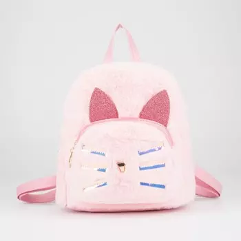 Рюкзак детский, отдел на молнии, наружный карман, цвет розовый