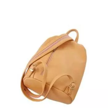 Рюкзак иск.кожа, молния,цвет желтый