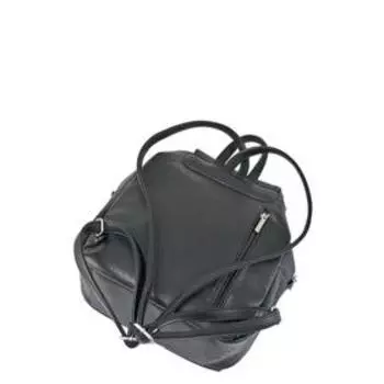 Рюкзак иск.кожа, отдел на клапане, цвет черный 25х10х30