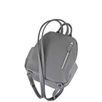 Рюкзак иск.кожа, отдел на молнии, цвет серый 22х12х30