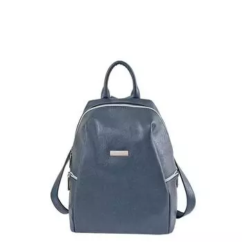 Рюкзак иск.кожа, отдел на молнии, цвет синий 27х13х33