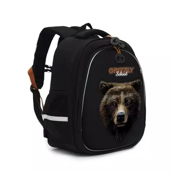 Рюкзак каркасный 36 х 28 х 20 см, Grizzly, чёрный