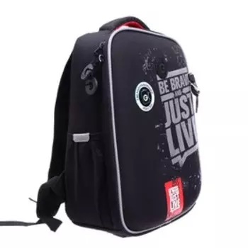 Рюкзак каркасный, 37 х 26 х 16 см, Grizzly RAw-397, чёрный/красный RAw-397-10_1