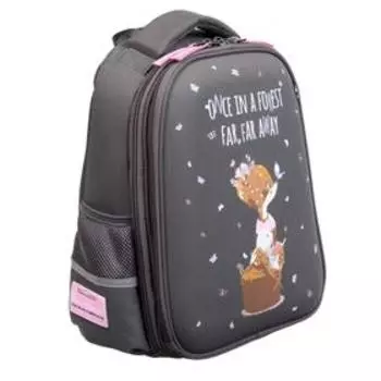 Рюкзак каркасный Bruno Visconti 38 х 30 х 20 см, «Forest Dream. Оленёнок», пенал в подарок