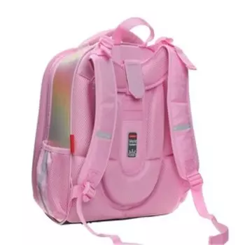 Рюкзак каркасный 37 х 29 х 17 см, Hatber Ergonomic Classic, Girl power, розовый NRk_71012