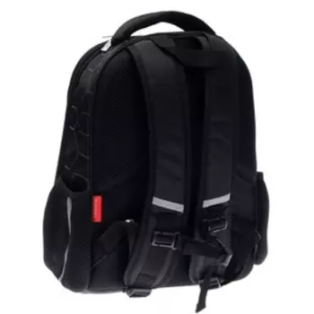 Рюкзак каркасный 38 х 29 х 12,5 см, Hatber Ergonomic light "Играй!", синий/чёрный NRk_71033