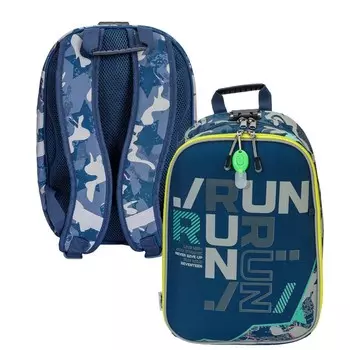 Рюкзак каркасный Seventeen, 39 x 28 x 15 см, эргономичная спинка, EVA, мигающ зиппер пуллер, кодовый замок, синий