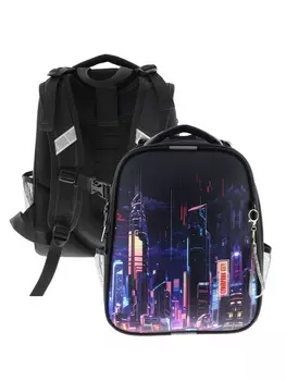 Рюкзак каркасный, школьный, 383016 см, эргономичная спинка «Сити»