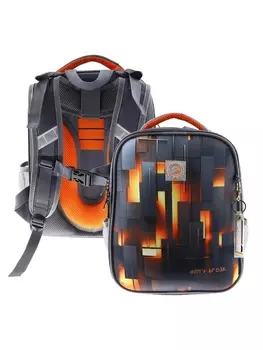 Рюкзак каркасный, школьный, 383016 см, эргономичная спинка, Stavia «Абстракция»