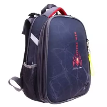 Рюкзак каркасный школьный 38 х 30 х 16 см, эргономичная спинка, Stavia "Паук 1"