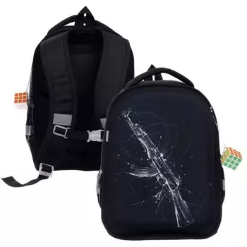 Рюкзак каркасный школьный, Calligrata Probag "Автомат", 38 х 30 х 17 см