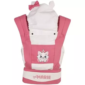 Рюкзак-кенгуру Polini kids Disney baby «Кошка Мари» с вышивкой, цвет розовый