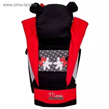 Рюкзак-кенгуру Polini Kids Disney Baby «Минни Маус», с вышивкой, цвет чёрный