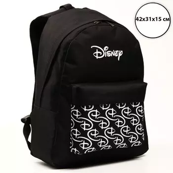 Рюкзак молод "Disney", 42*31*15, отд на молнии, н/карман, черный