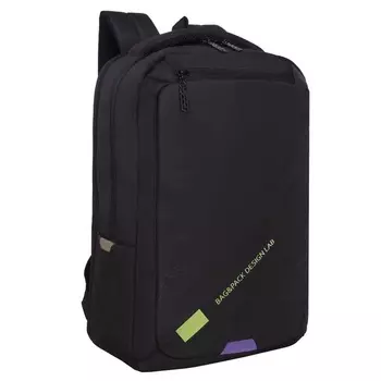 Рюкзак молодежный, 4028х16 см, Grizzly 544, эргономичная спинка, отделение для ноутбука, чёрный, RD-544-1_1