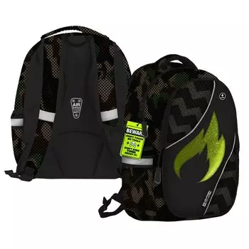 Рюкзак молодежный 40 х 30 х 16 см, с эргономичной спинкой, со светящимся элементом из оптико-волоконных нитей, Seventeen, Optical Fiber