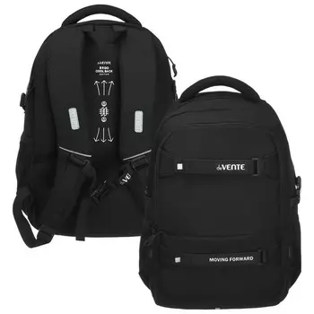 Рюкзак молодежный 443020, эргономичная спинка, deVENTE Moving Forward 19L, Black, 7032412