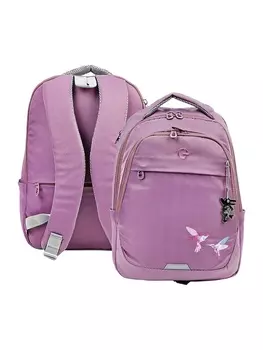 Рюкзак молодежный, эргономичная спинка, Grizzly 540, 402920, отделение для ноутбука, фиолетовый