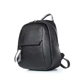 Рюкзак молодежный , натуральная кожа, 250x295x110 см, ЧЕРНЫЙ