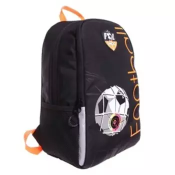 Рюкзак молодёжный, 38 х 29 х 16 см, эргономичная спинка, Grizzly 351, чёрный/оранжевый RB-351-1_5